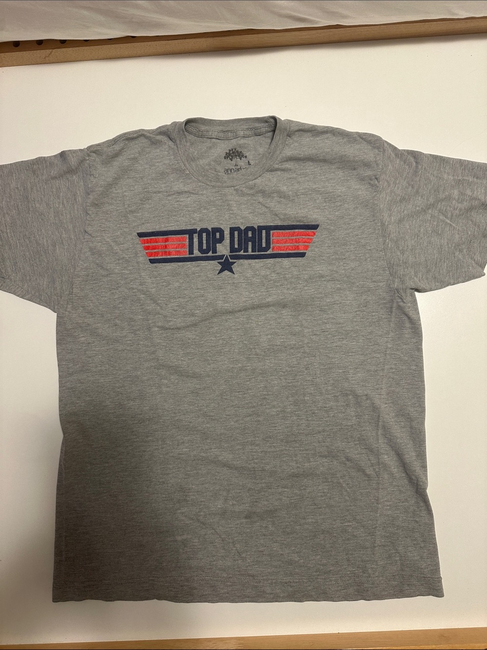 Top Dad Graphic Tee - Gray